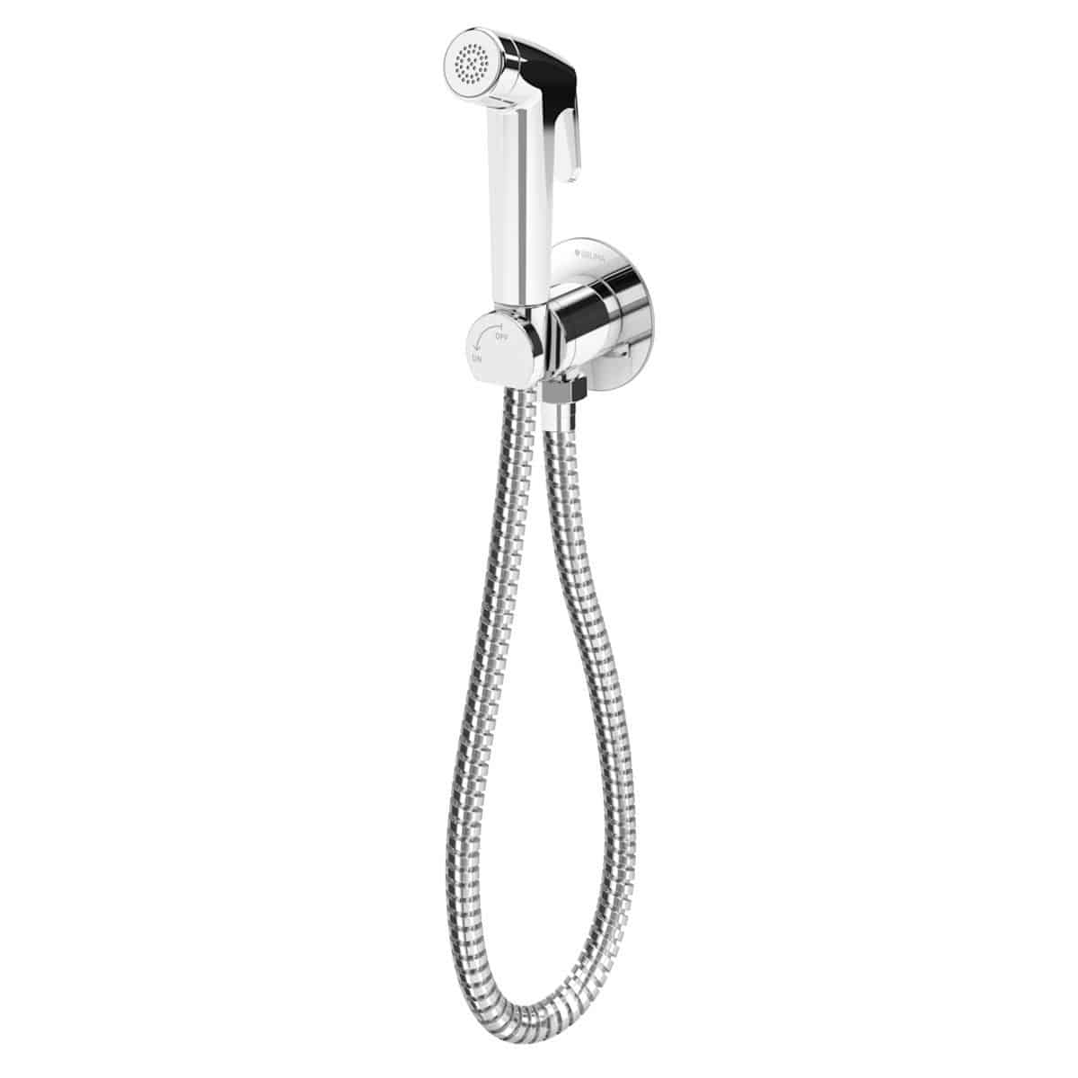 Toilet hand shower ELO Bruma round / chromeplated brass