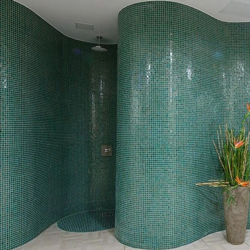 Walkin shower SNAIL Sentiotec stone / round / for spa