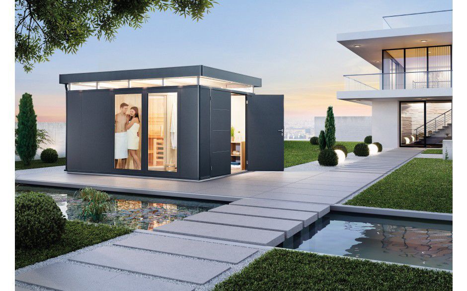 Galvanized steel garden shed CASANOVA® Biohort GmbH aluminum