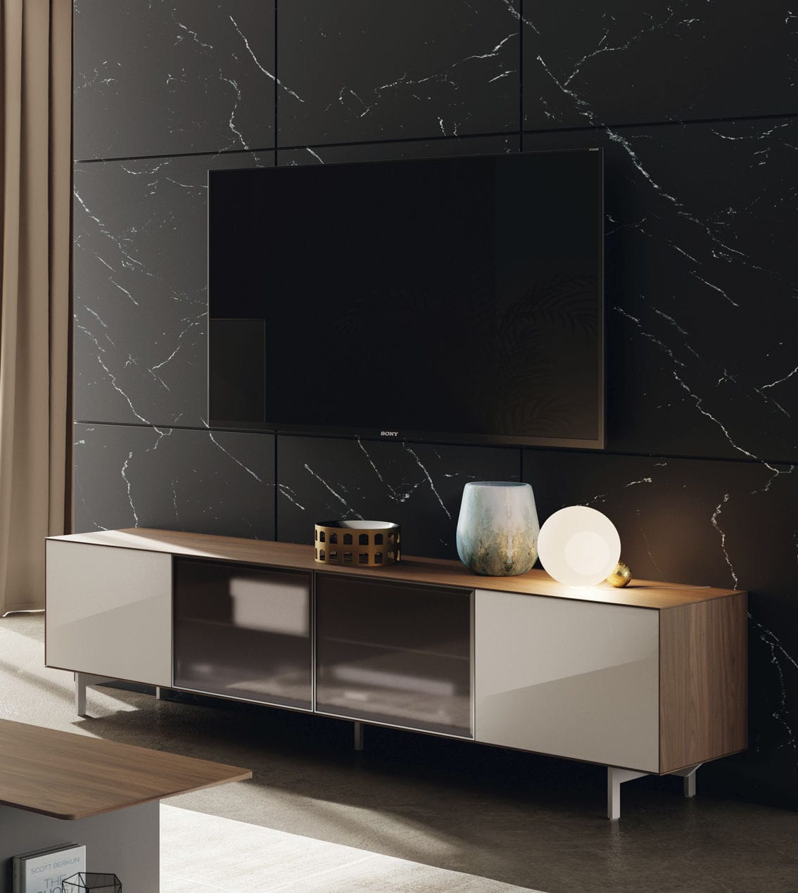 Contemporary TV SYDNEY Mobenia composite material