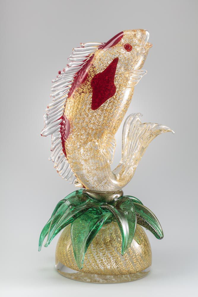 Murano glass sculpture - FISH - Zanetti Murano srl