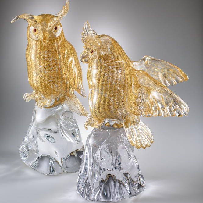 Zanetti Murano ガラス製鳥の置物 ZANETTI MURANO ヴィンテージ