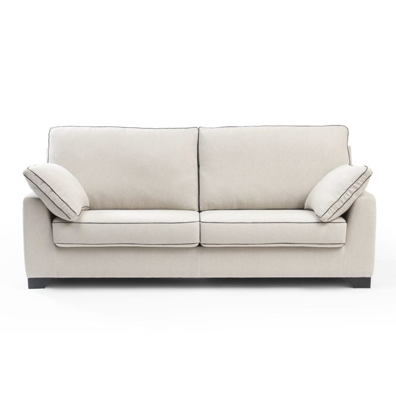 Contemporary sofa - CAPUCINE - RALPH M. - white / red / fabric