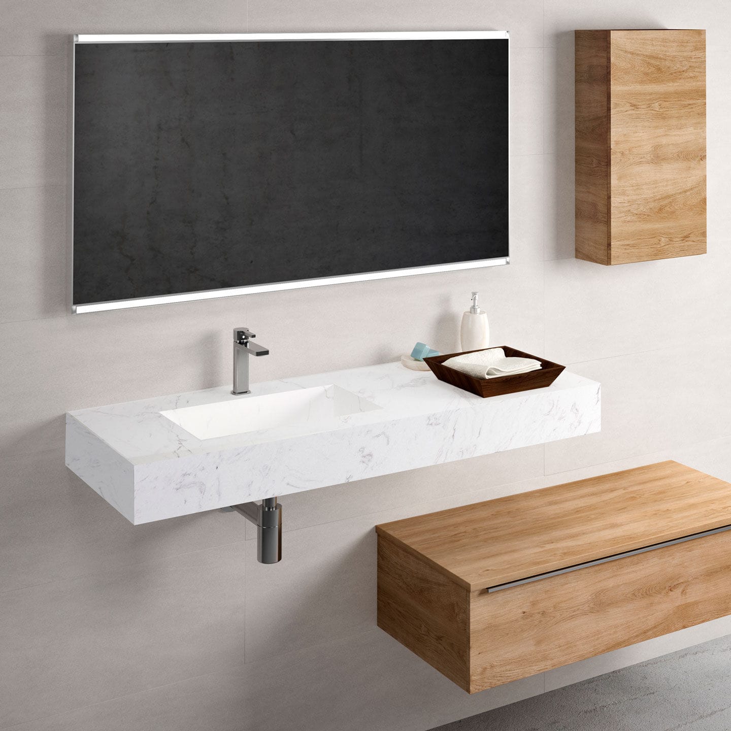 Natural stone vanity top STONE PLUS COYCAMA