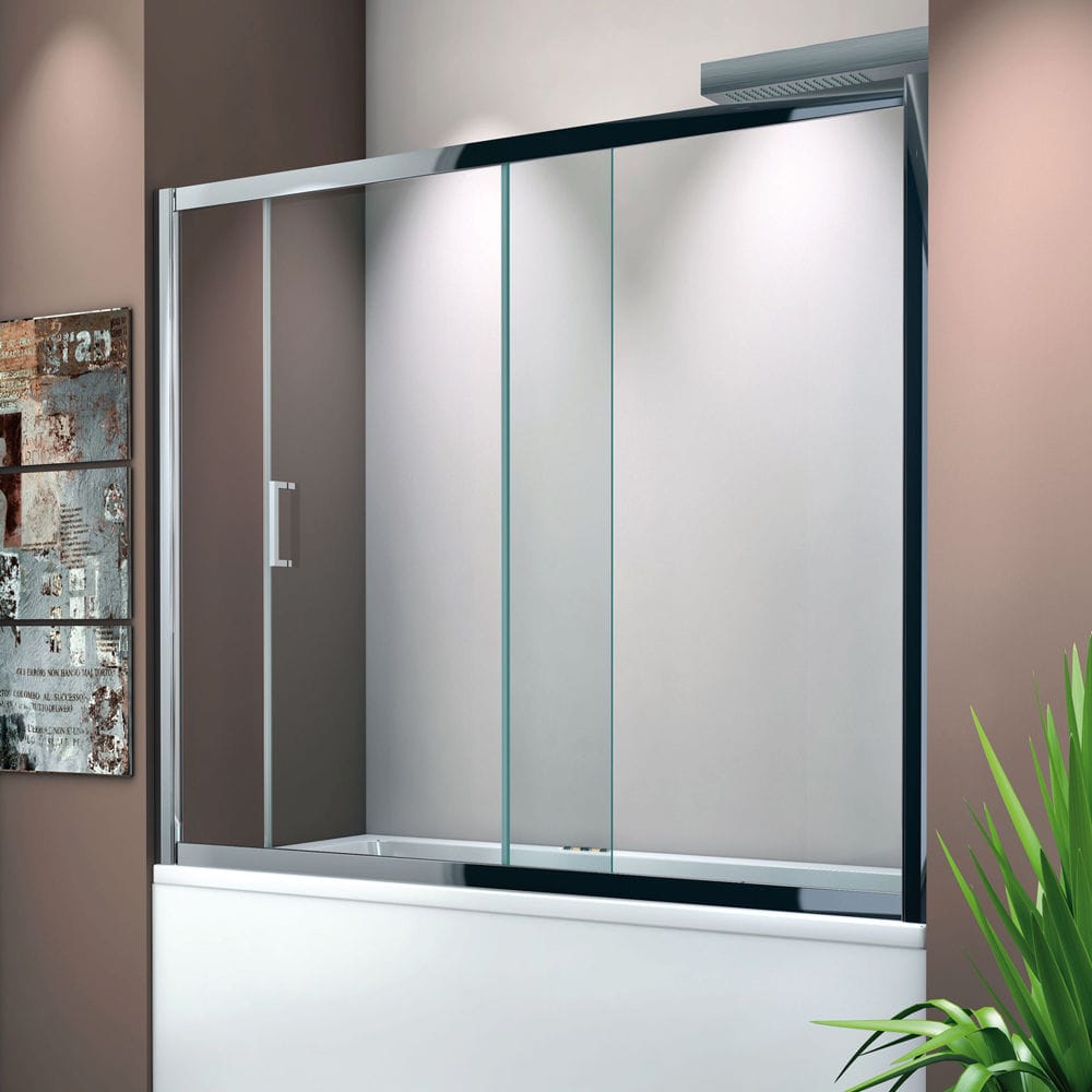Sliding bath screen RUBPSV THERMO DESIGN framed