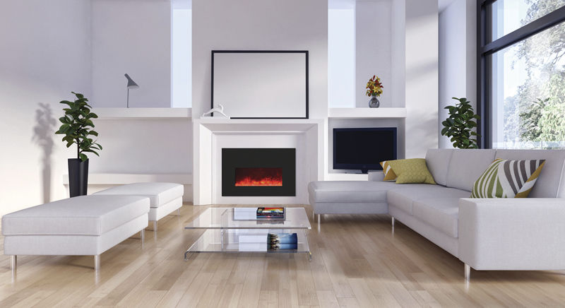 Electric Fireplace Insert Remote Controlled 26 3825 Bg Amantii