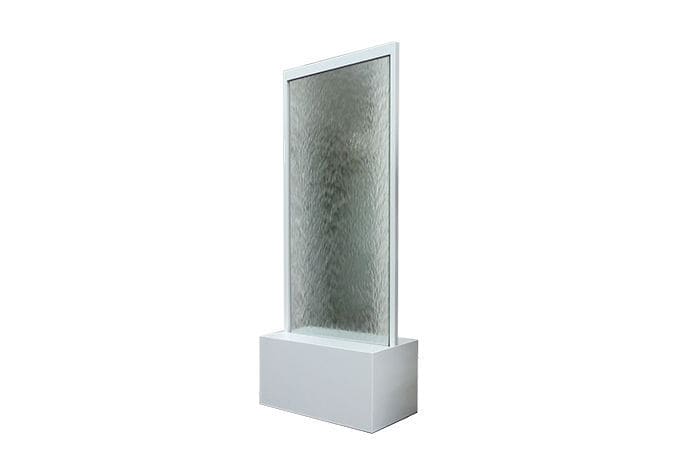 Glass water wall - MODULE - Artaqua - self-supporting / stainless steel
