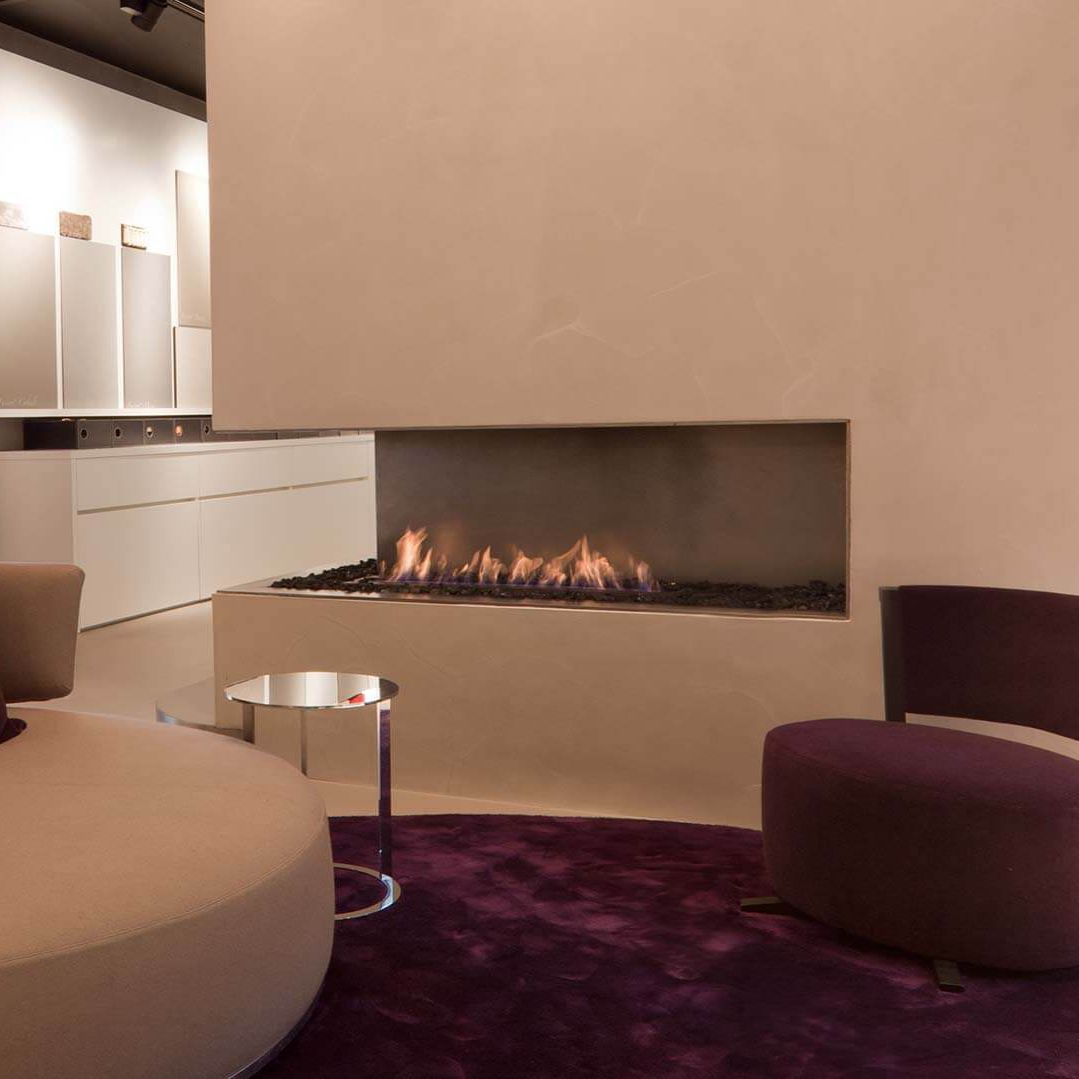 Bioethanol Fireplace Contemporary Open Hearth Corner