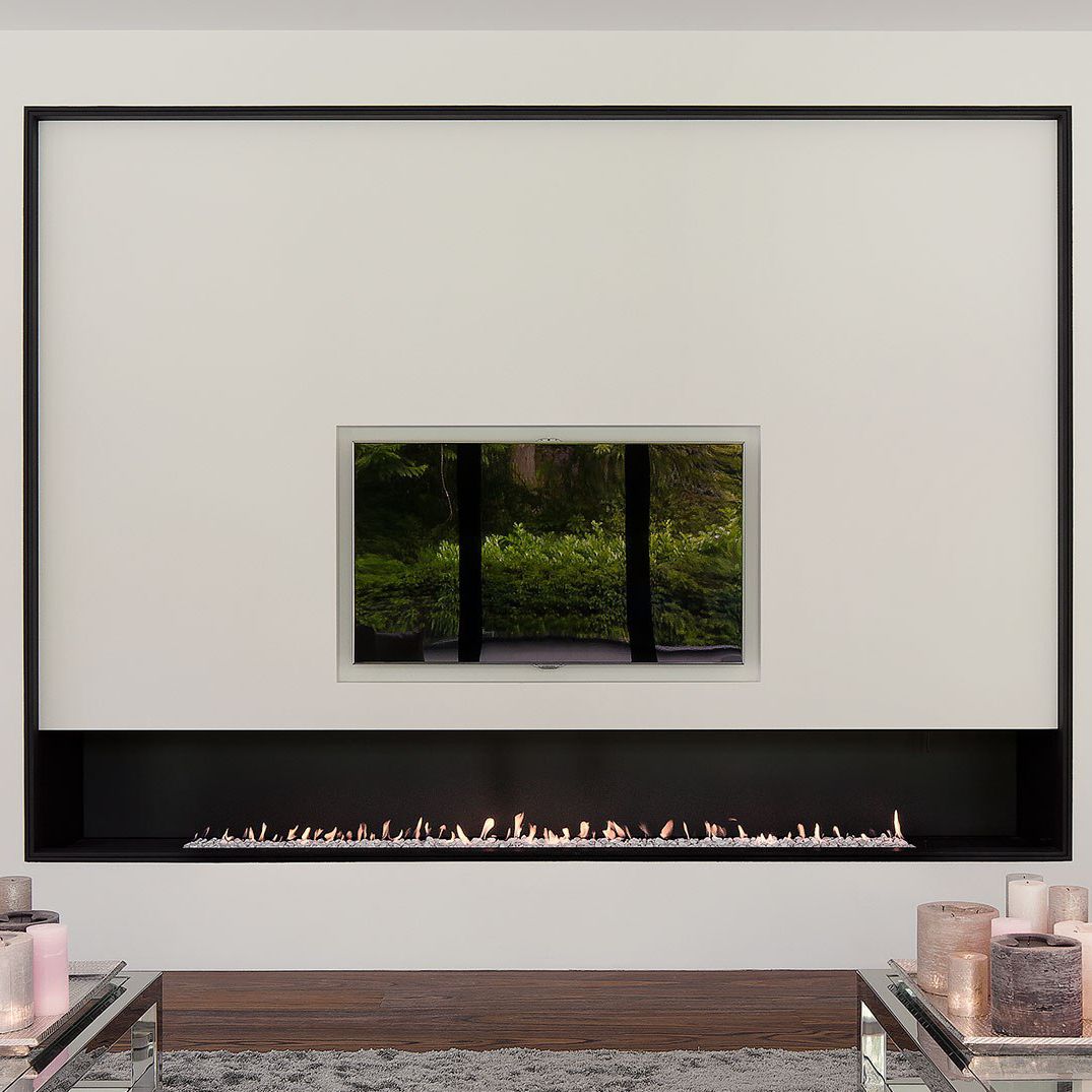 Gas Fireplace Contemporary Open Hearth Built In 2500 Boley