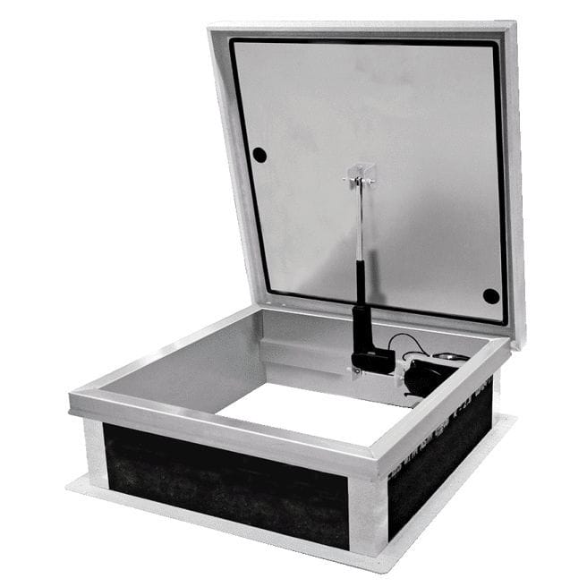 Roof hatch EA SERIES Acudor Products Ltd. square / aluminum