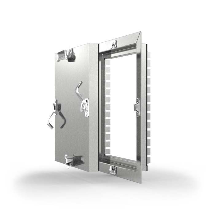 Wall access hatch - CD-5080-HP - Acudor Products Ltd. - square / aluminum