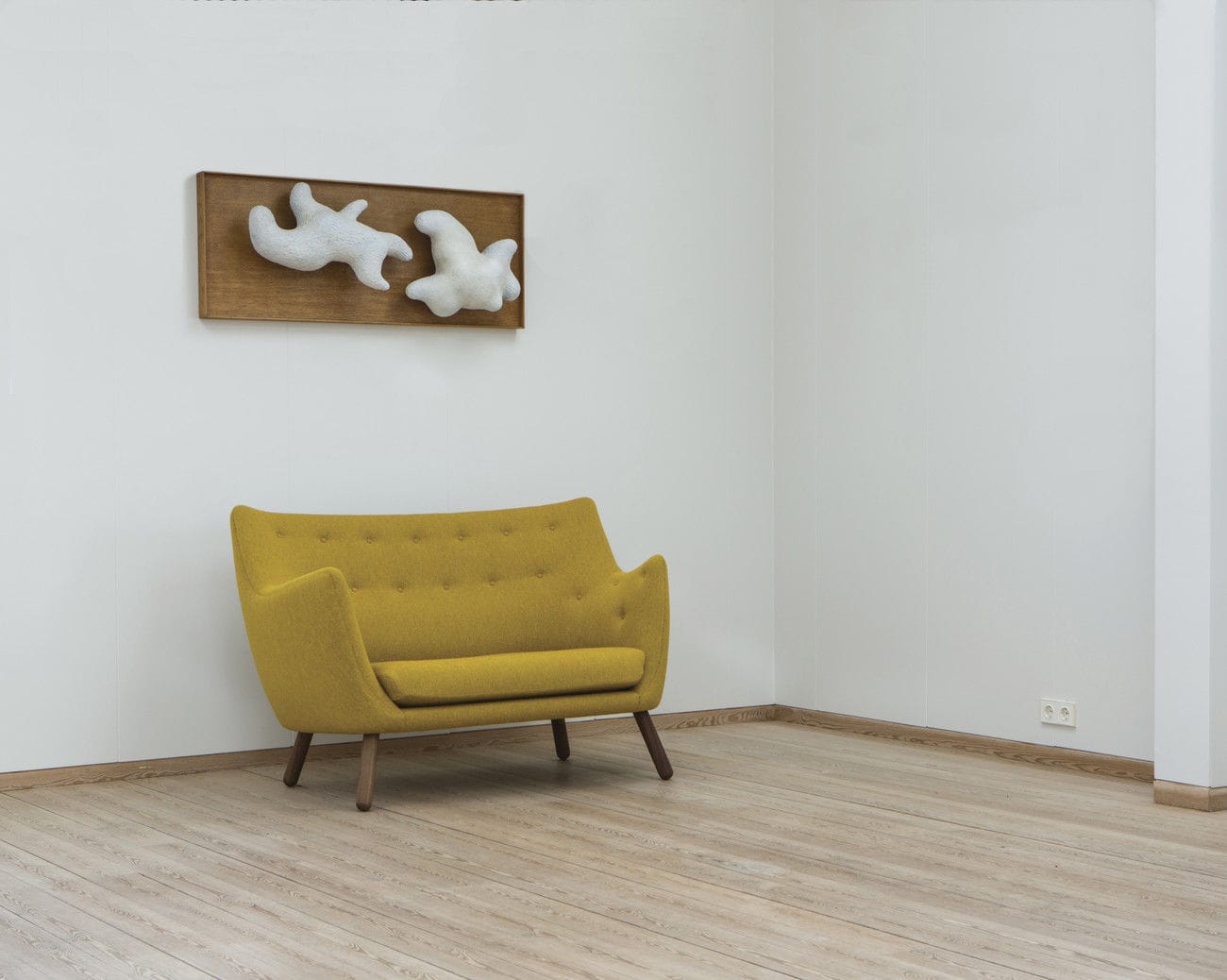 Scandinavian Design Sofa Poet Finn Juhl Fabric Leather Scandinavian Design Sofa Poet Finn