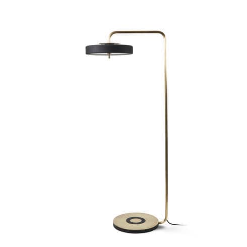 Floor Standing Lamp Contemporary Brass Led Revolve Bert