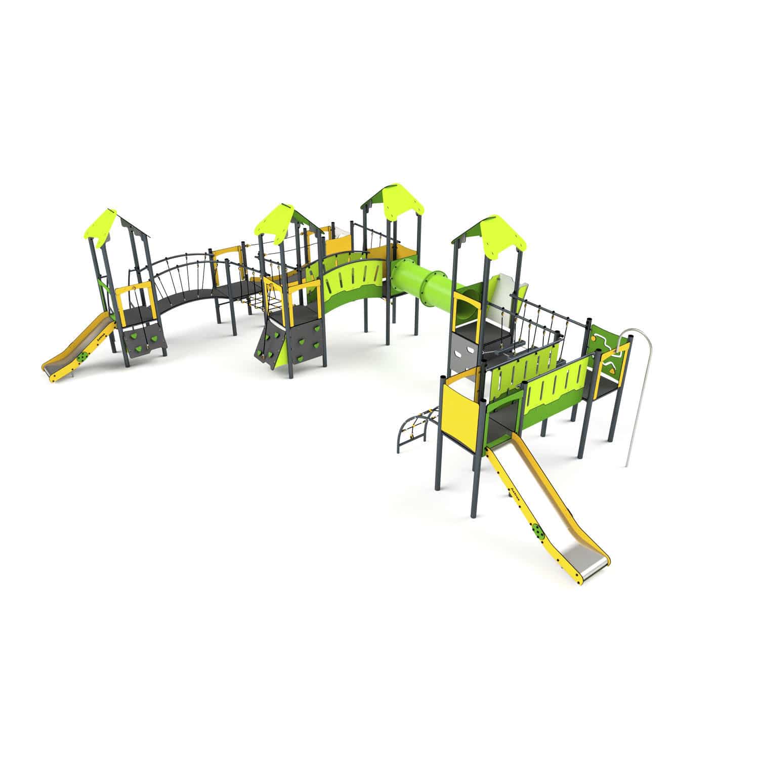 Playground play structure 11035 Astrus Playgrounds metal / HDPE