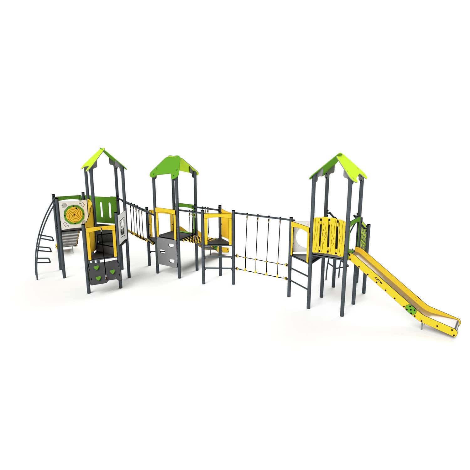 Playground play structure 11079 Astrus Playgrounds metal / HDPE
