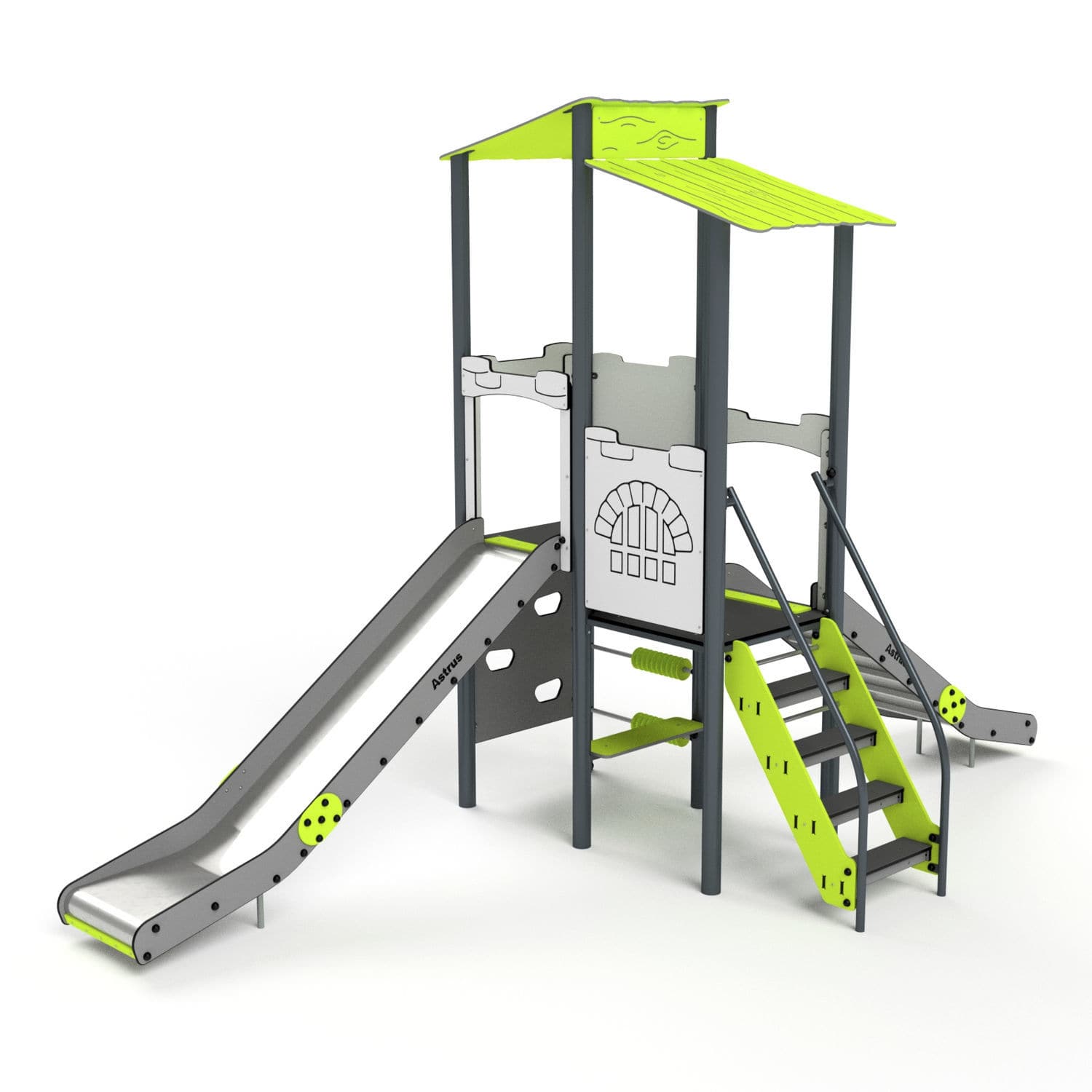 Upright slide - 11095 - Astrus Playgrounds - for playground / multiple