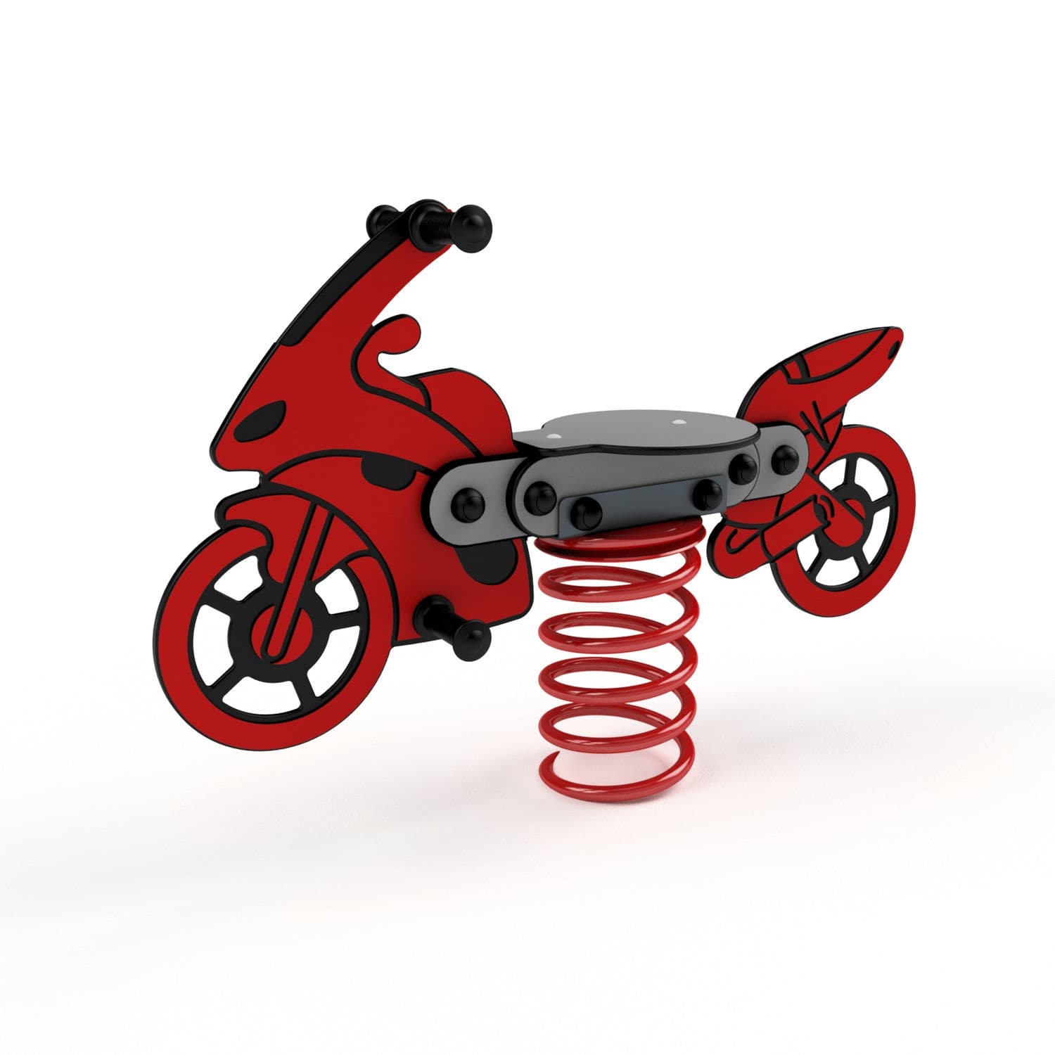 Playground Spring Rocker Vehicle HDPE spring rocker - 3405A MOTORBIKE - Astrus Playgrounds - transport ...