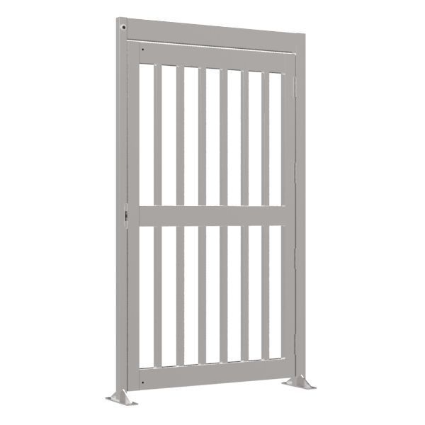 Swing Gate Steel With Bars Commercial Msg Alvarado