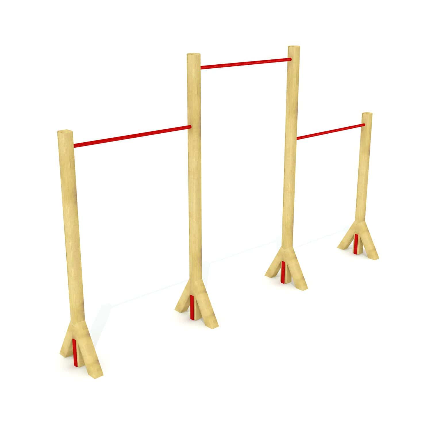Triple pull-up bar - MAE-004 - Mertoglu - wooden / outdoor / for