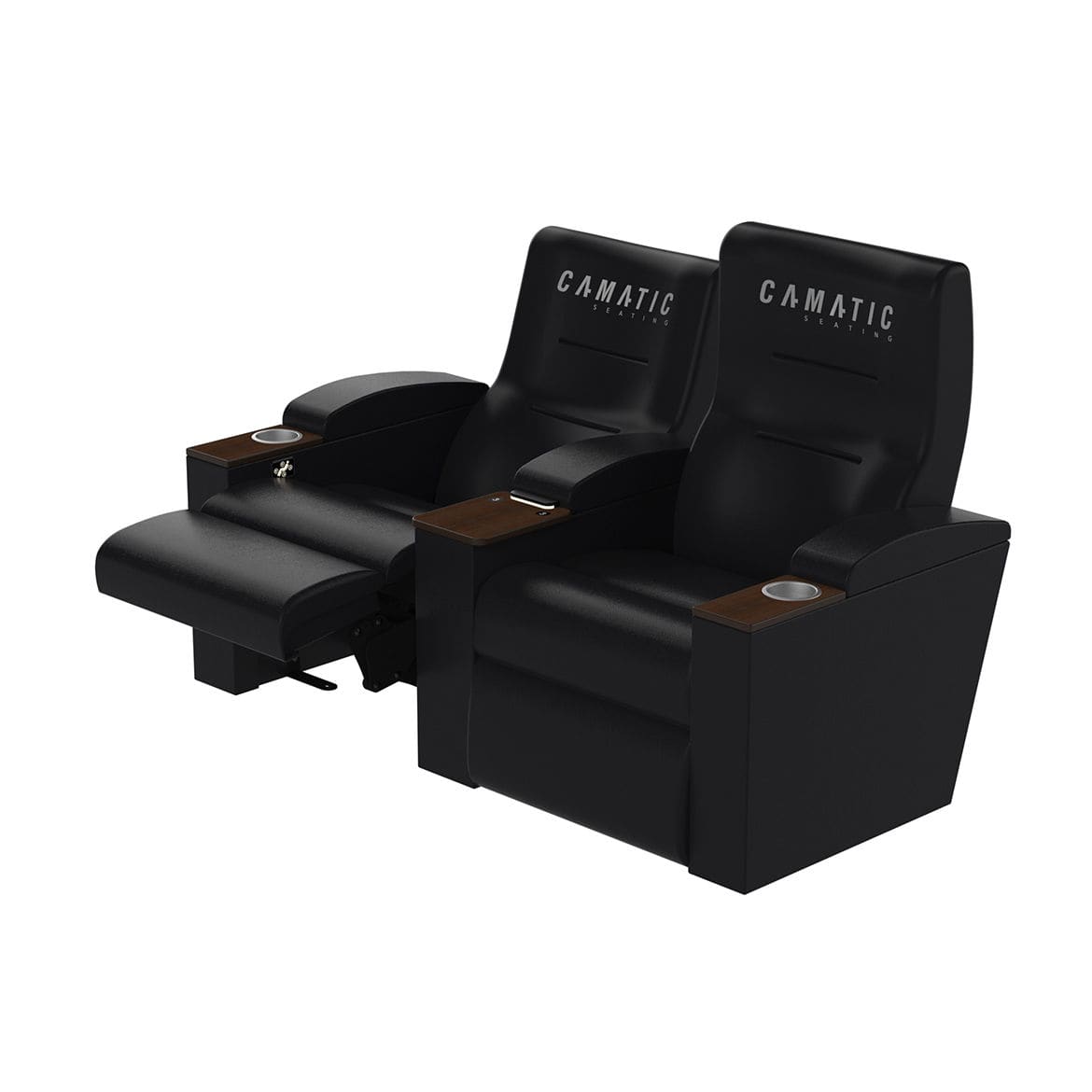 Fabric Cinema Seating Synthetic Leather Reclining