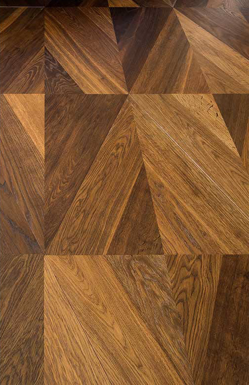 Tile Parquet Floor Solid Glued Oak Diamond Frevini Studio