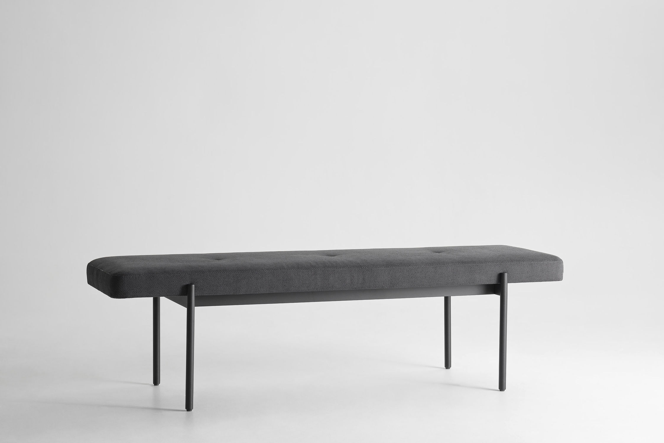 Contemporary bench CANELLI ZEGEN fabric / steel / without backrest