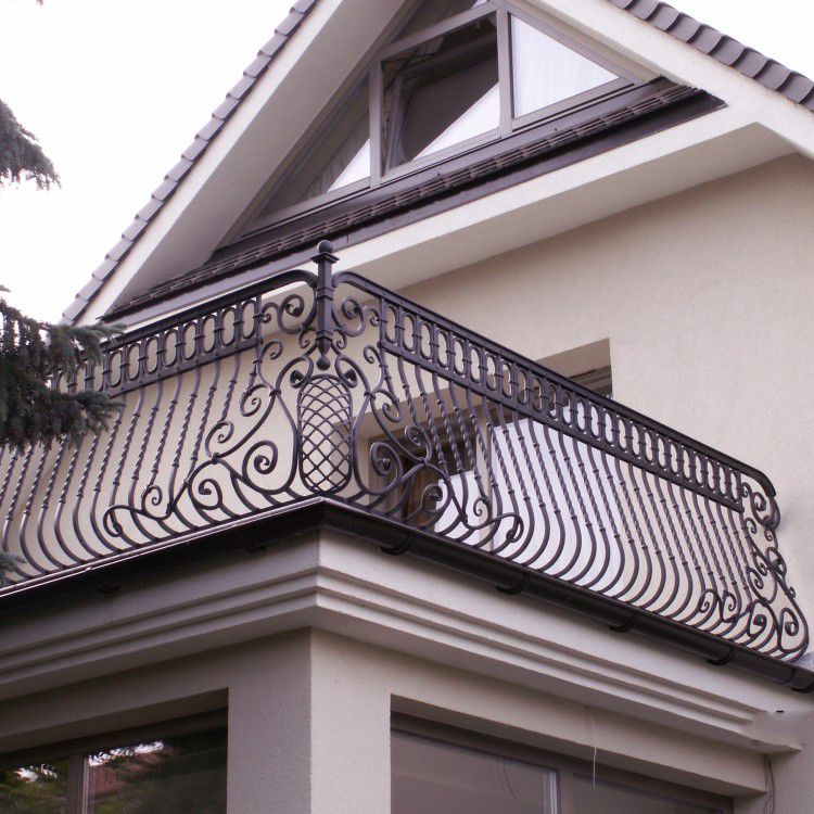 Wrought iron railing - 07 - La Forge Artistique - with bars / outdoor ...
