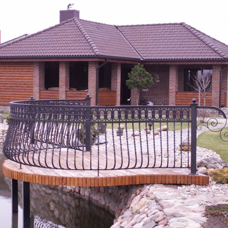 Wrought iron railing - 15 - La Forge Artistique - with bars / outdoor ...