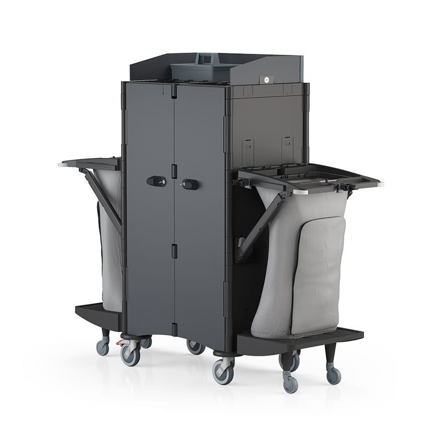 Housekeeping trolley BRIX MAXI IP Cleaning SRL for hotel / plastic