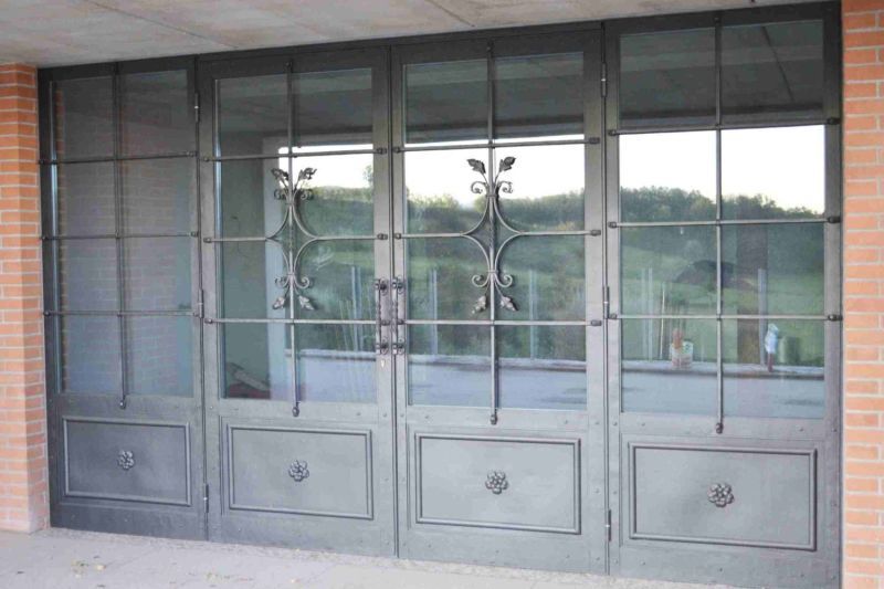 Swing French Door Wrought Iron Double Glazed 2 Tessaro Group