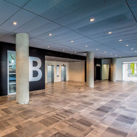 Aluminum suspended ceiling HOOKON Integra Interior Systems