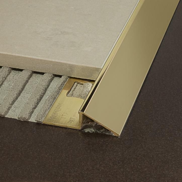 Tile transition profile - CERFIX PRONIVEL P - PROFILPAS - brass / edge ...