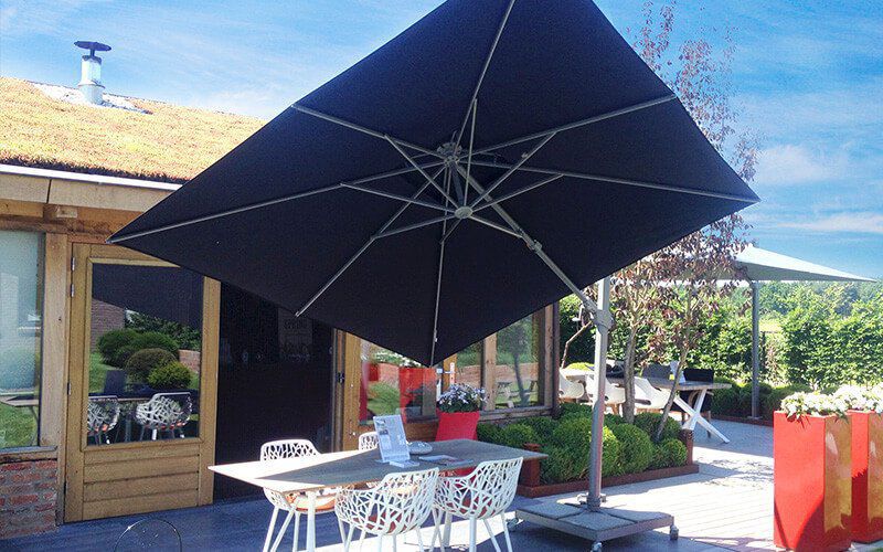 Concrete Patio Umbrella Base Solero Parasols Granite