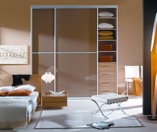 Closet Door Swing Wood Veneer Glazed Modern Dayoris Doors