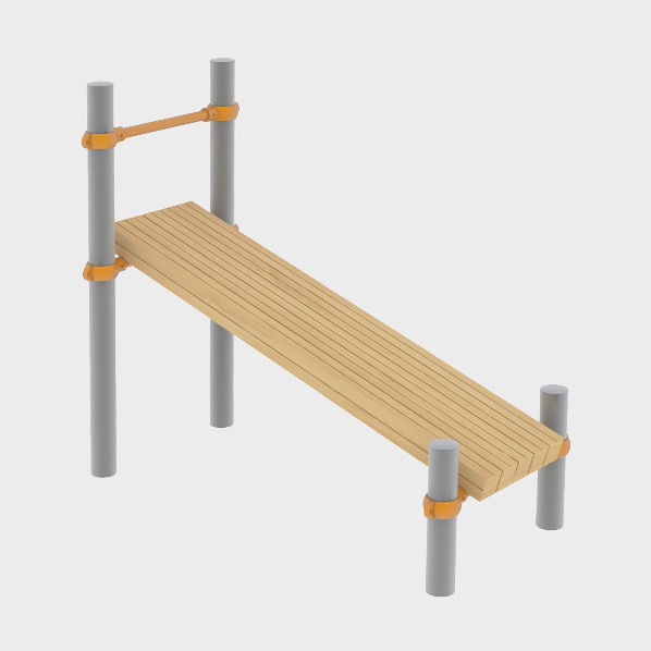 Outdoor sit-up bench - ABDOMINAL I - Novatilu - fitness