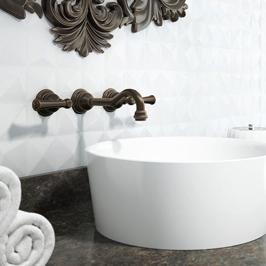 Doublehandle washbasin mixer tap BARREA® JACUZZI shower / wall