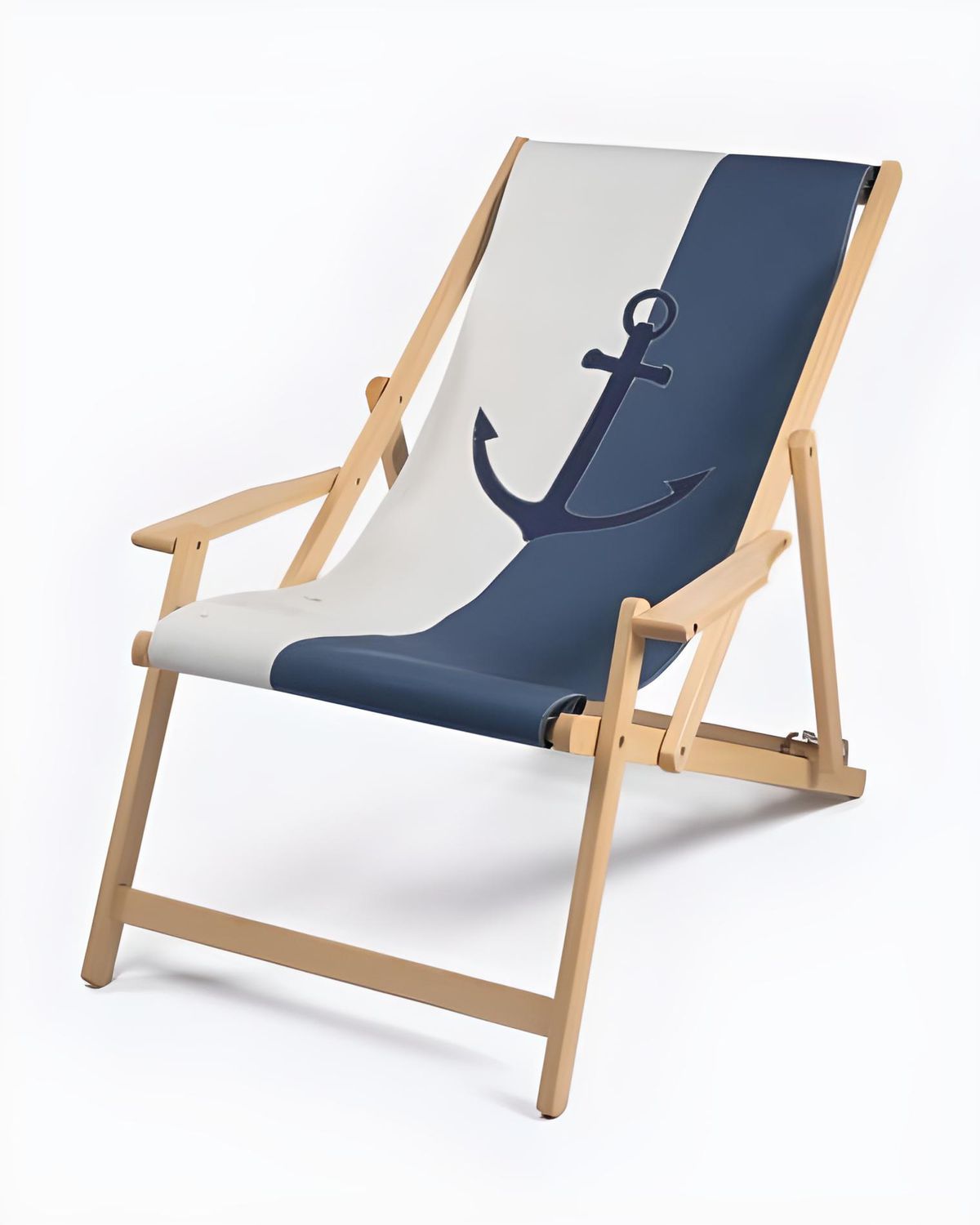 Beech deck chair Marine anchor 727 sailbags canvas / fabric