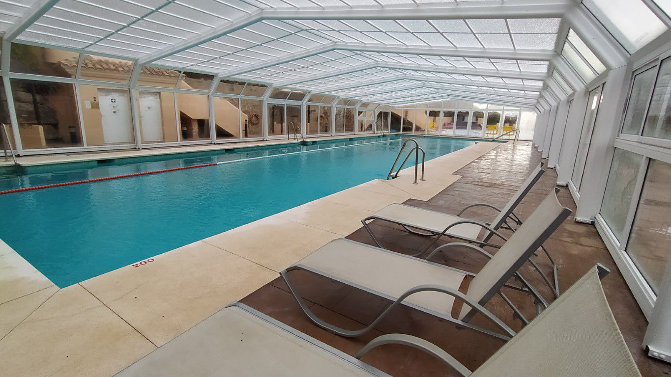 High swimming pool enclosure - COVERTTO - fixed / glass / manual