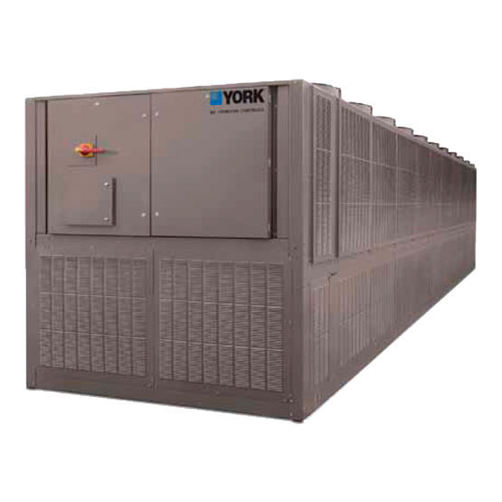 Aircooled chiller YVAA York floormounted / rooftop / exterior