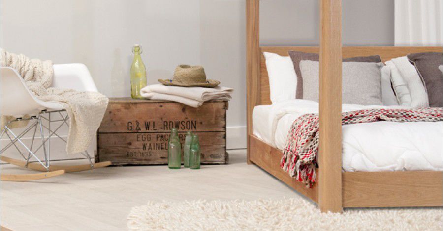 Canopy Bed Double Contemporary Wooden Low Four Poster Get Canopy Bed Double Contemporary Wooden