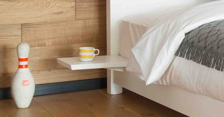 Double Bed Minimalist Design Wooden 200x200 Cm Low