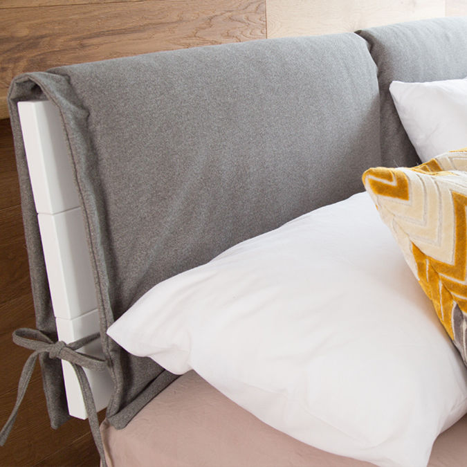 Double bed headboard Get Laid Beds contemporary / fabric / wooden