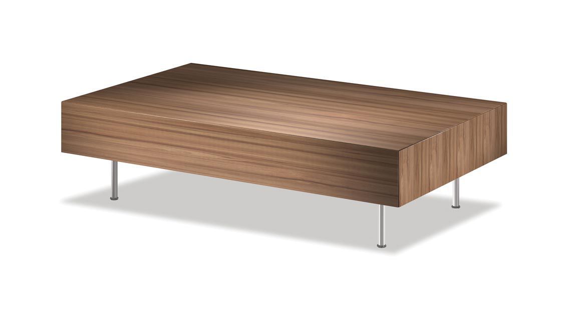 Traditional Coffee Table Solid Wood Beech American Walnut