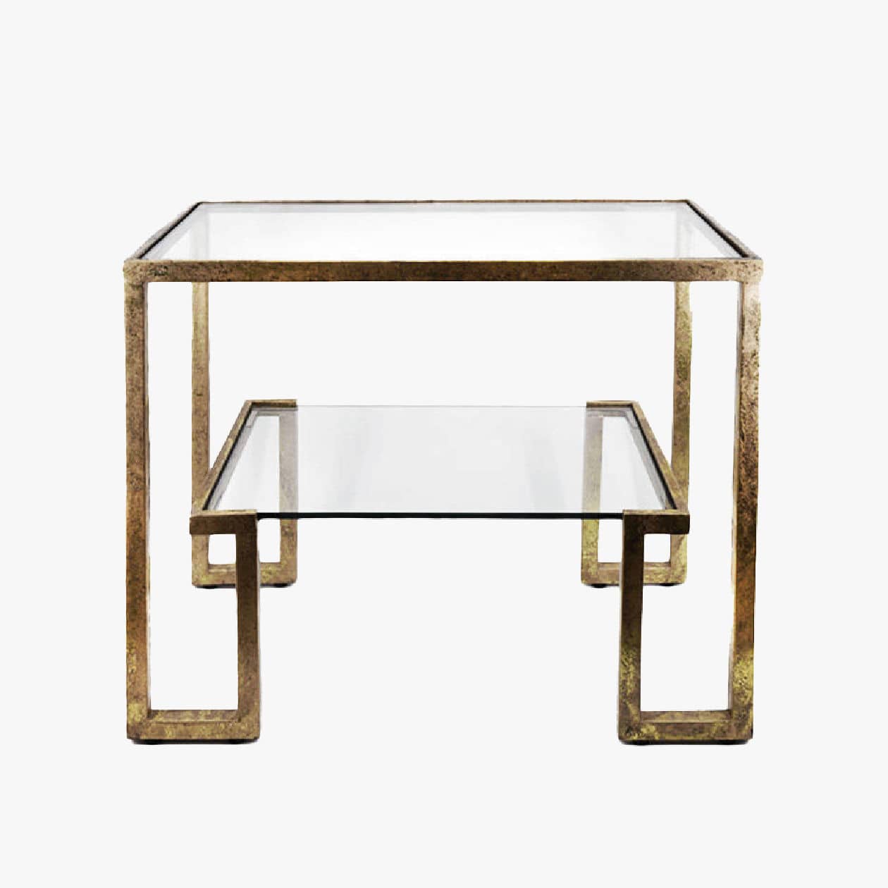 Contemporary coffee table ATHENS Aura London glass / metal base