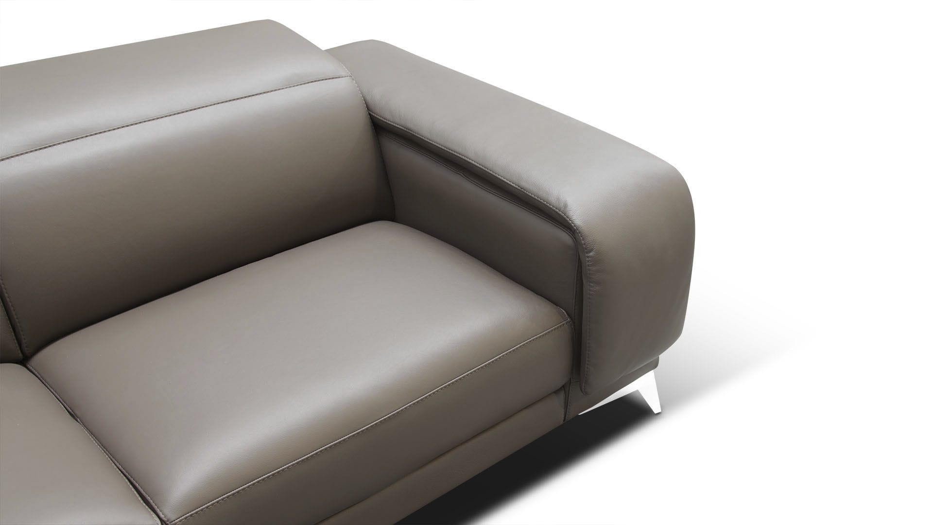 Corner sofa ANNA Rossini contemporary / leather / with headrest