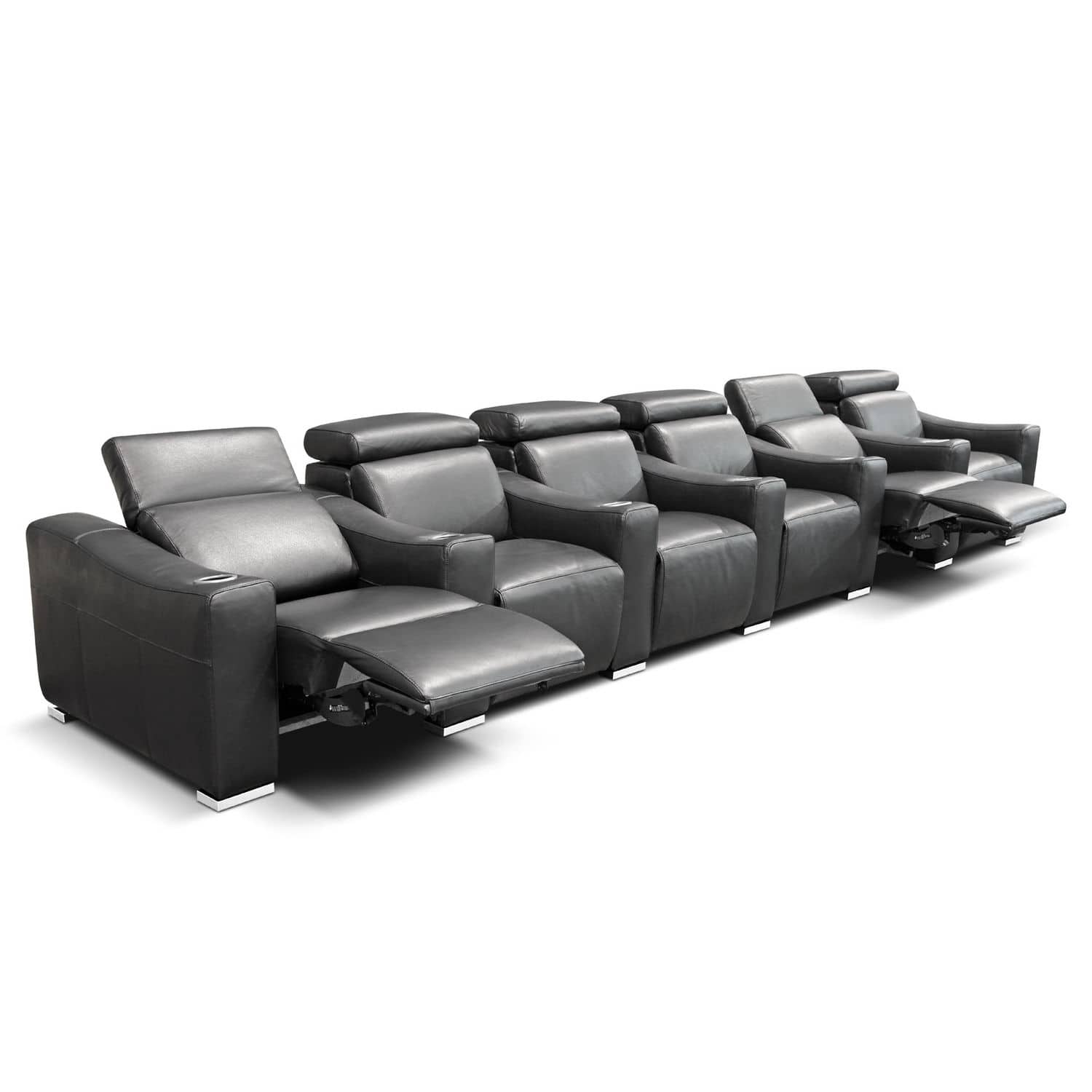 Contemporary Sofa Leather Multiplace Reclining