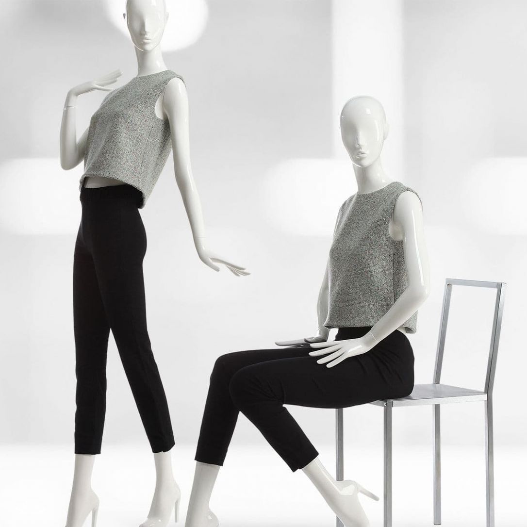 Female display mannequin 107 SLEEK WINDOW FRANCE abstract