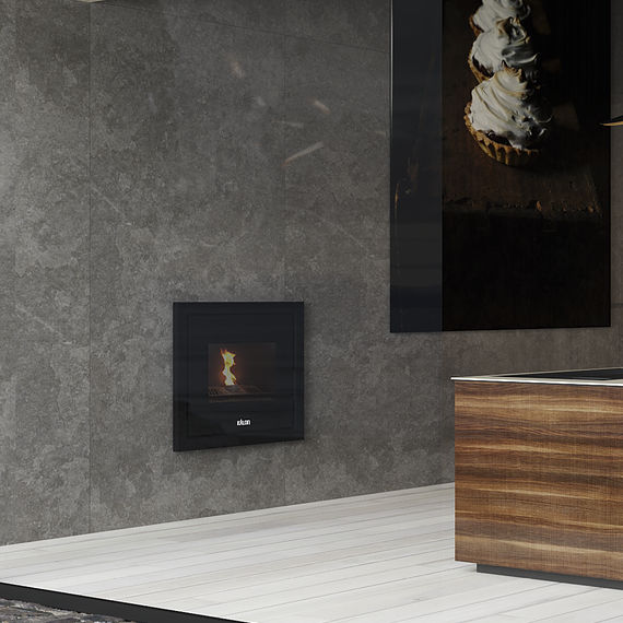 1 Sided Boiler Fireplace Insert Idro Block Kalon