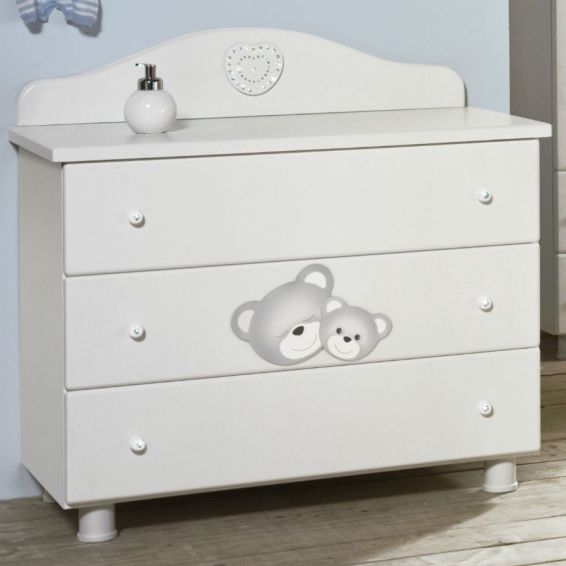 Contemporary Chest Of Drawers Wooden Child S White Como