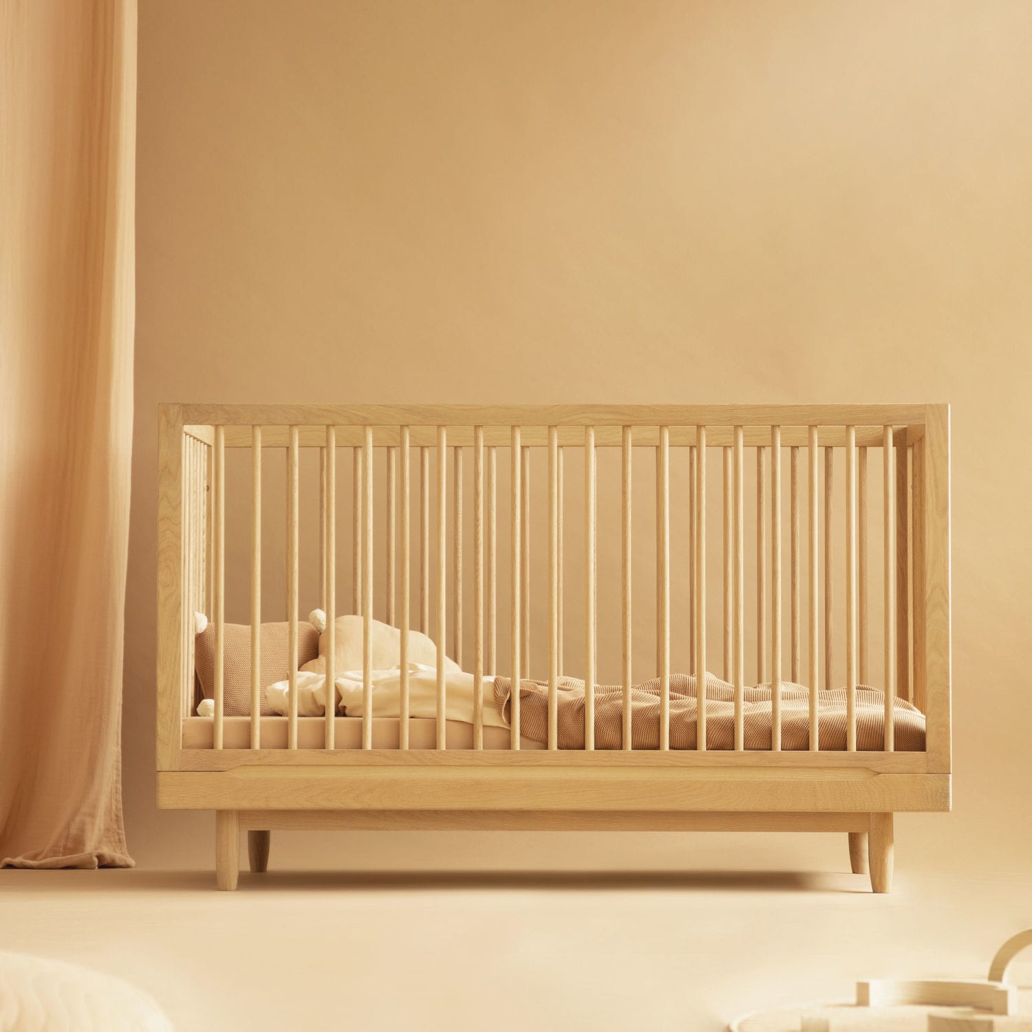 Extendable baby bed Pure Nobodinoz single / contemporary / oak